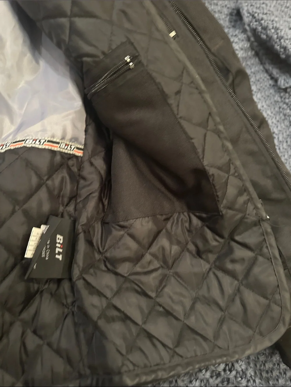 Men's Black Lightweight Quilted-Liner Shirt Jacket